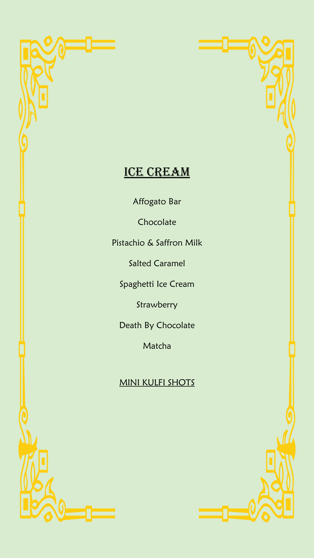Menu page 25